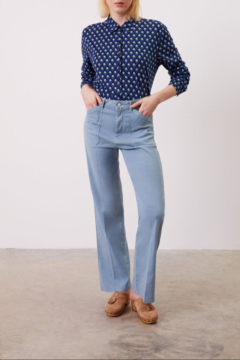 Pantalon Jean Eglantine - Bleu Ciel