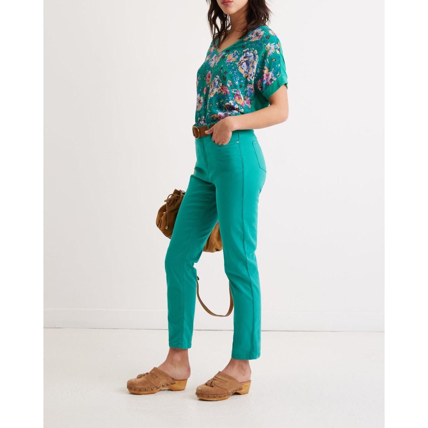 Pantalon Jean Elaenore - Vert