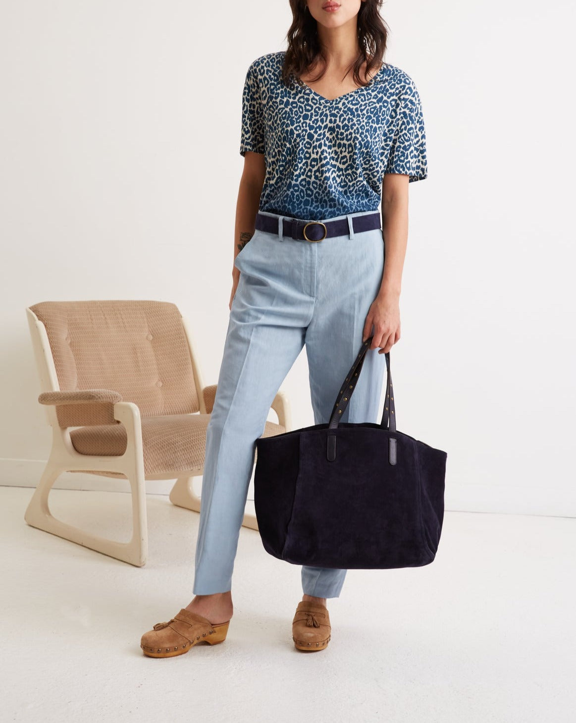 Pantalon - Combi - Short Elinna - Bleu Ciel
