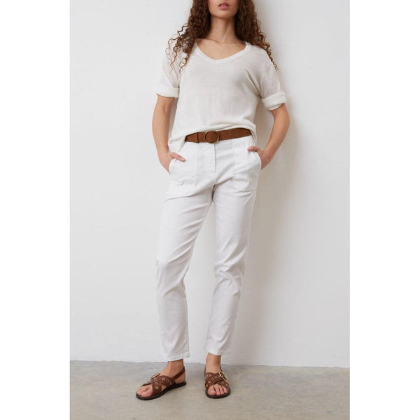 Pantalon - Combi - Short Elizia - Blanc
