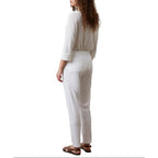 Pantalon - Combi - Short Elizia - Blanc