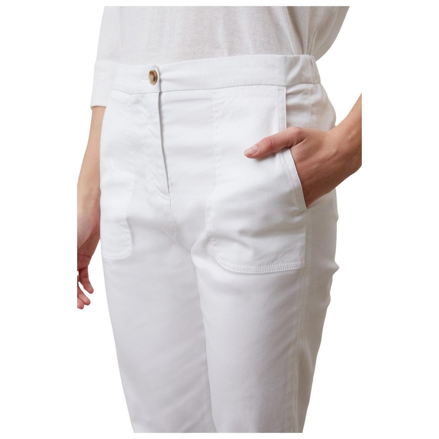 Pantalon - Combi - Short Elizia - Blanc