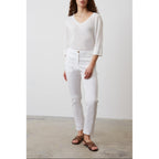 Pantalon - Combi - Short Elizia - Blanc