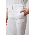 Pantalon - Combi - Short Elizia - Blanc