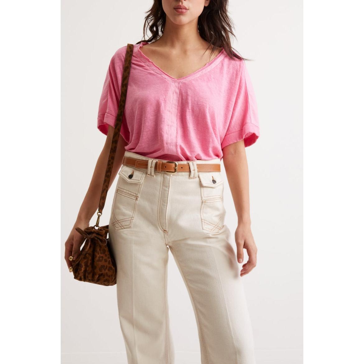 T-Shirt Agatha - Rose Vif