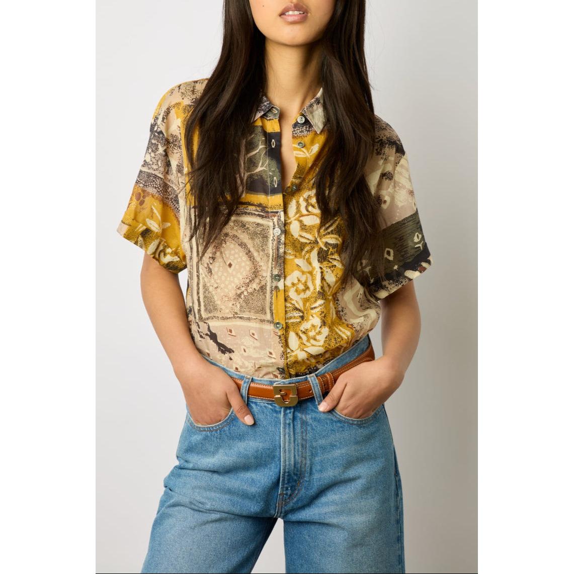 Chemisier - Top Nerea - Ocre