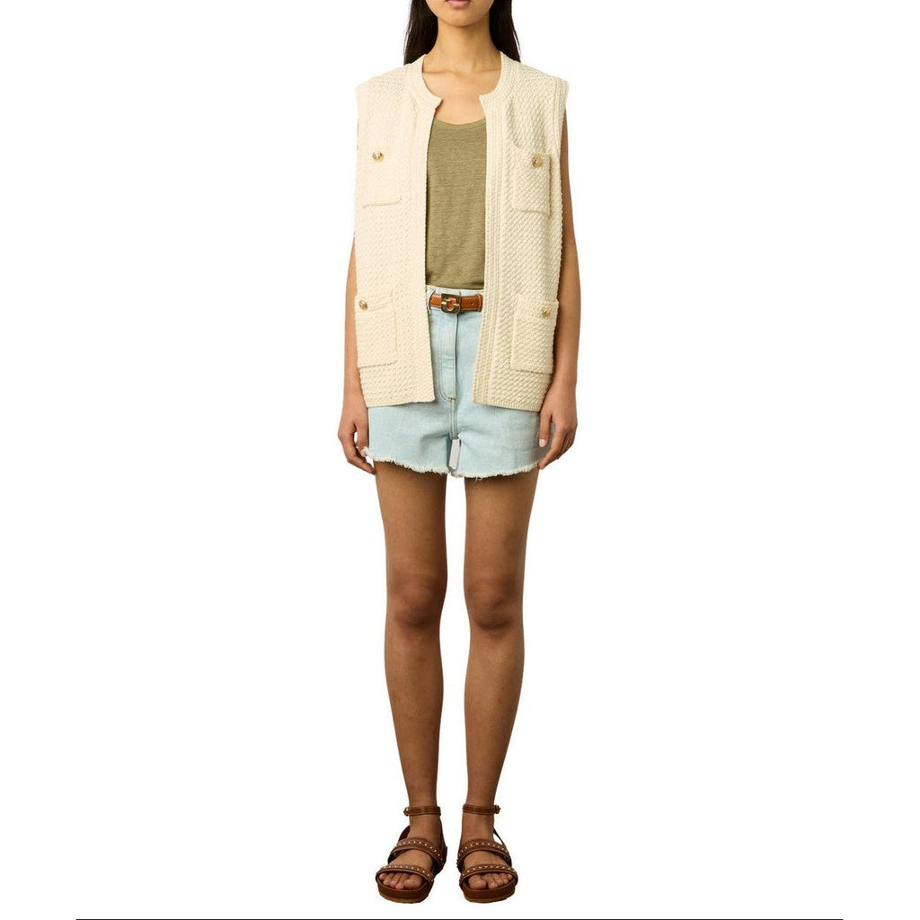 Pull - Gilet Lizzie - Ecru