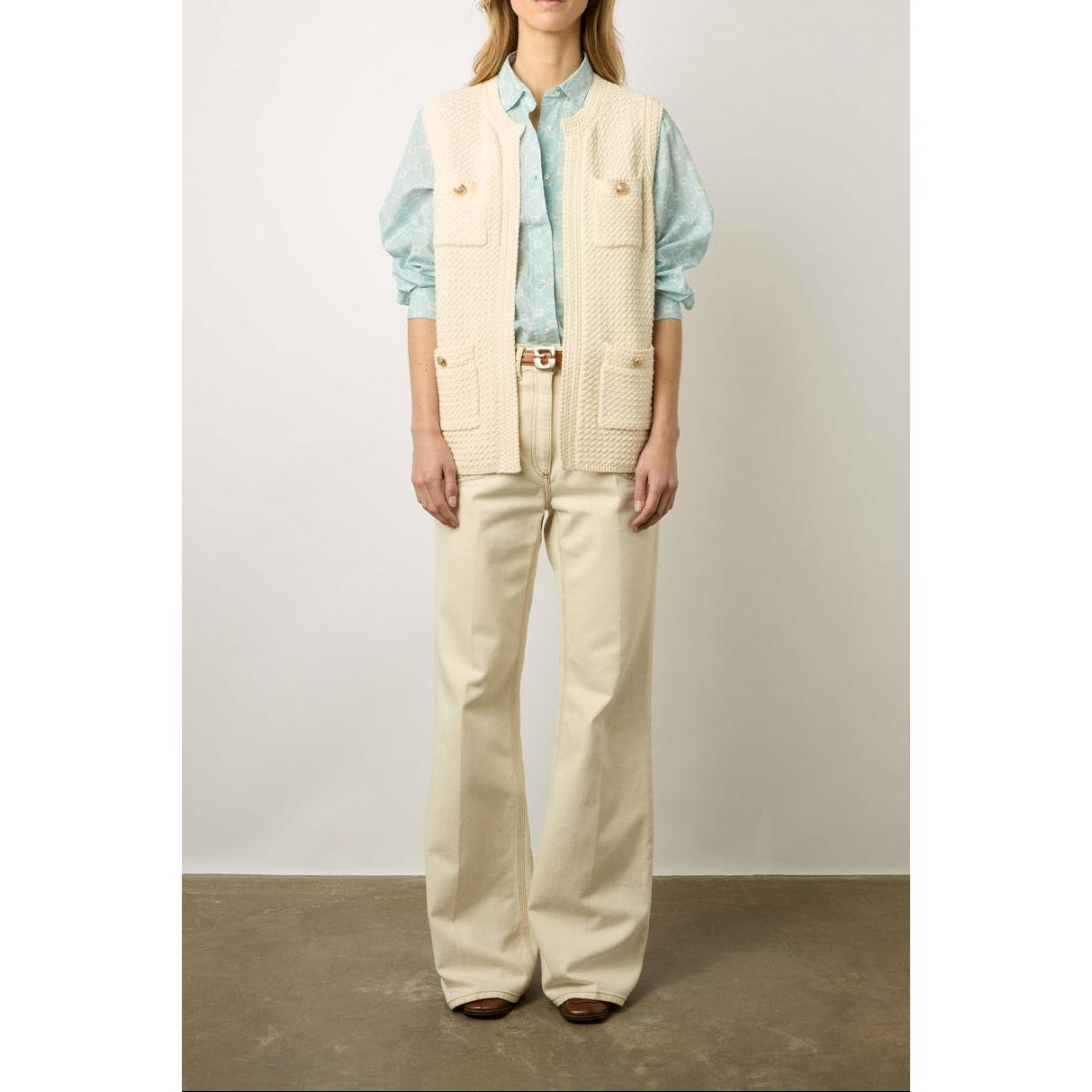 Pull - Gilet Lizzie - Ecru