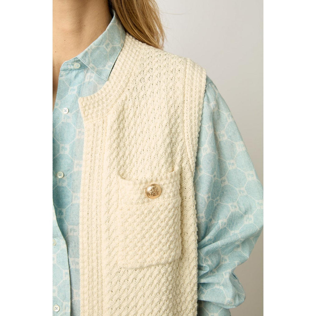 Pull - Gilet Lizzie - Ecru