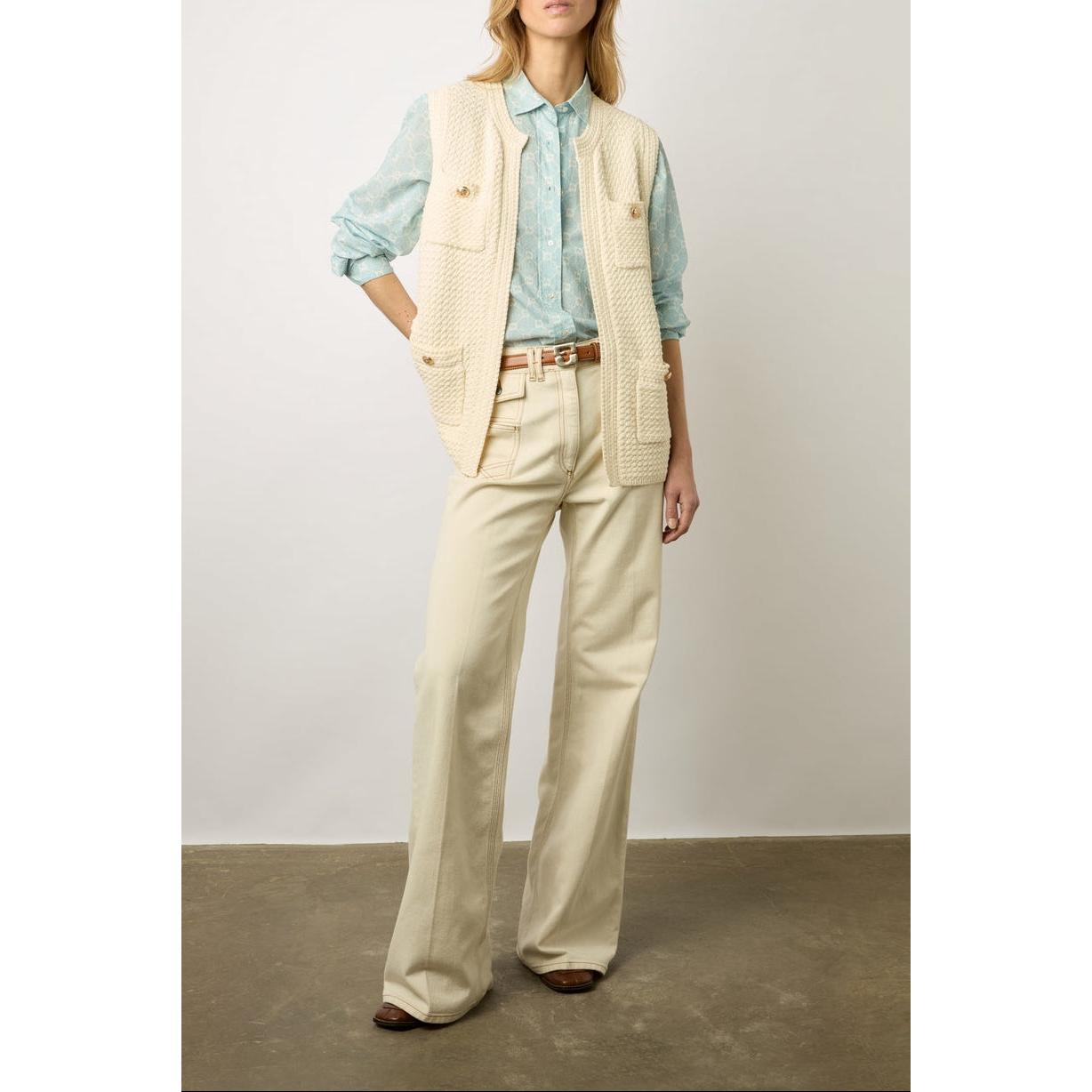 Pull - Gilet Lizzie - Ecru