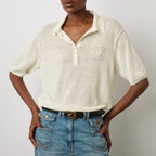 Pull - Gilet Lana - Ecru
