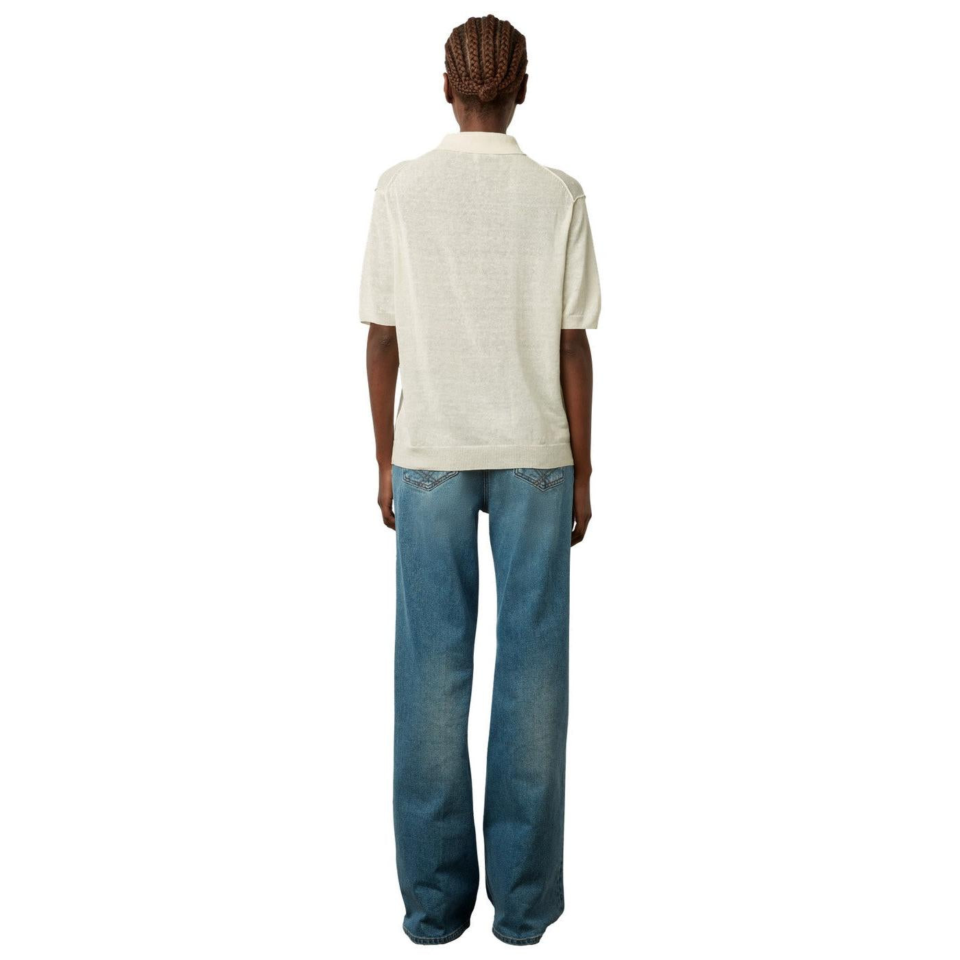 Pull - Gilet Lana - Ecru
