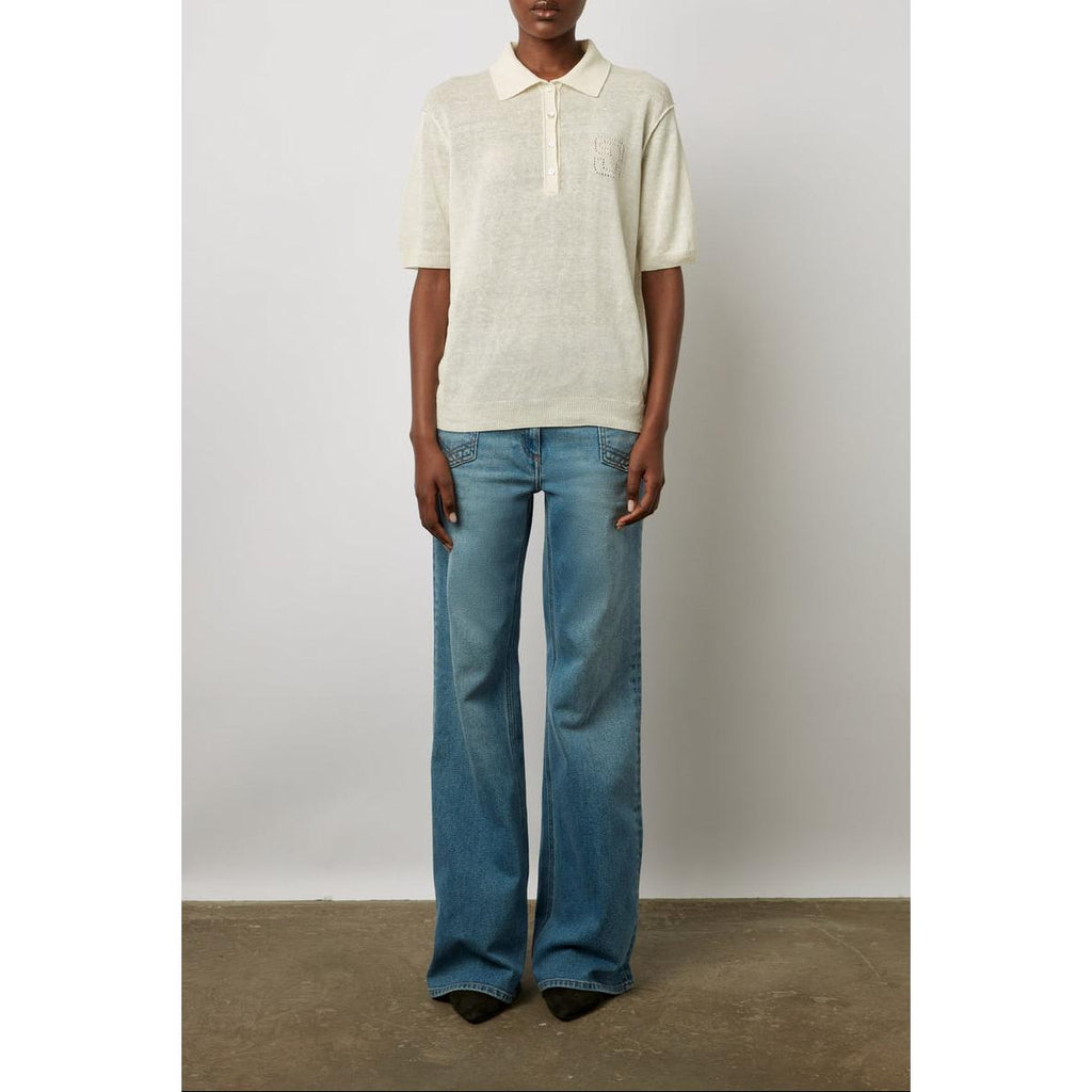 Pull - Gilet Lana - Ecru