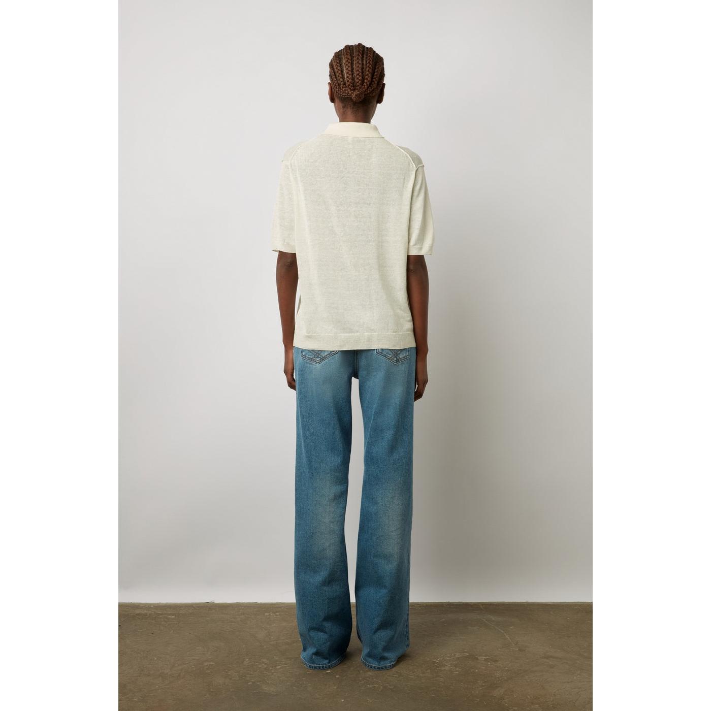 Pull - Gilet Lana - Ecru