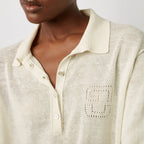 Pull - Gilet Lana - Ecru