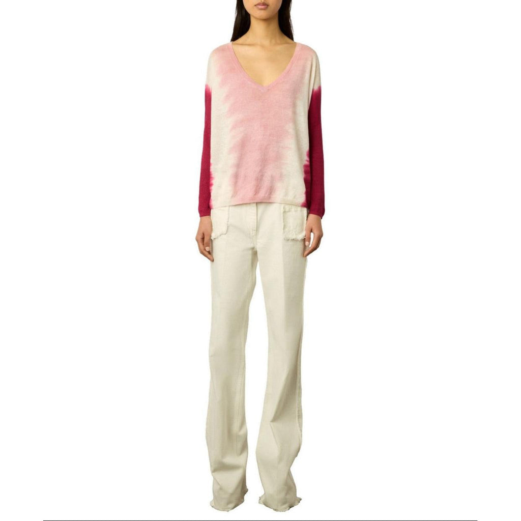 Pull - Gilet Lamy - Rose Vif