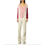 Pull - Gilet Lamy - Rose Vif
