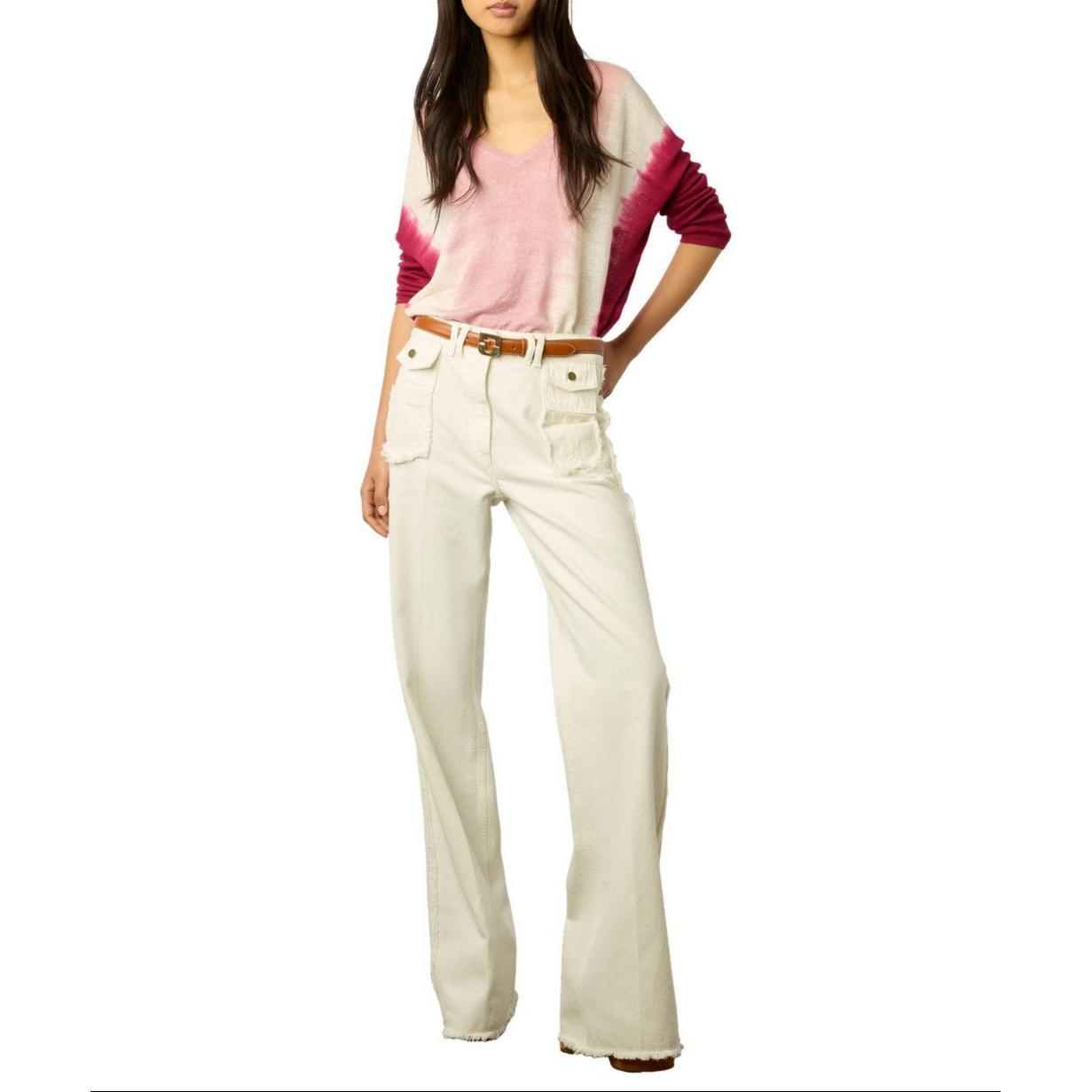 Pull - Gilet Lamy - Rose Vif