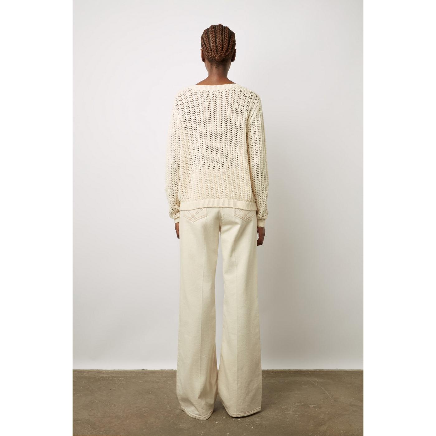 Pull - Gilet Leana - Ecru