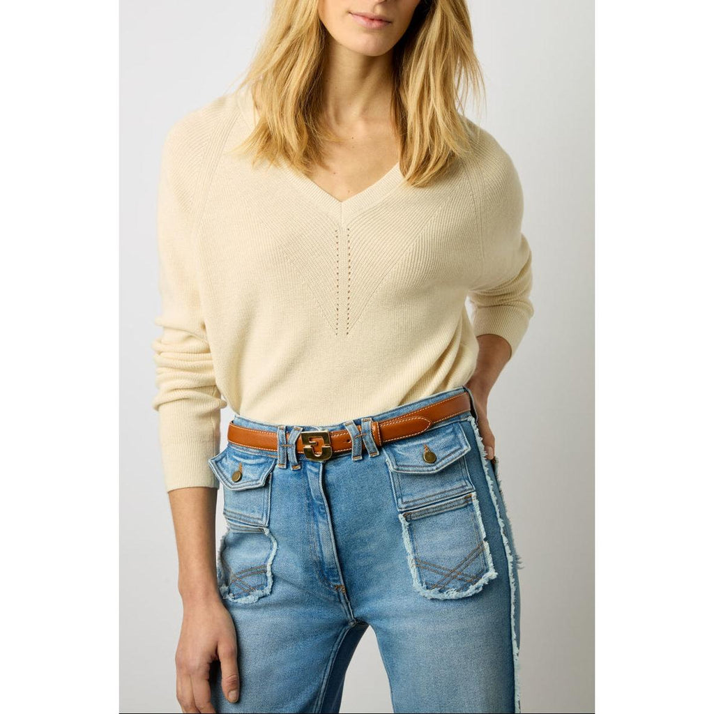 Pull - Gilet Lorie - Ecru