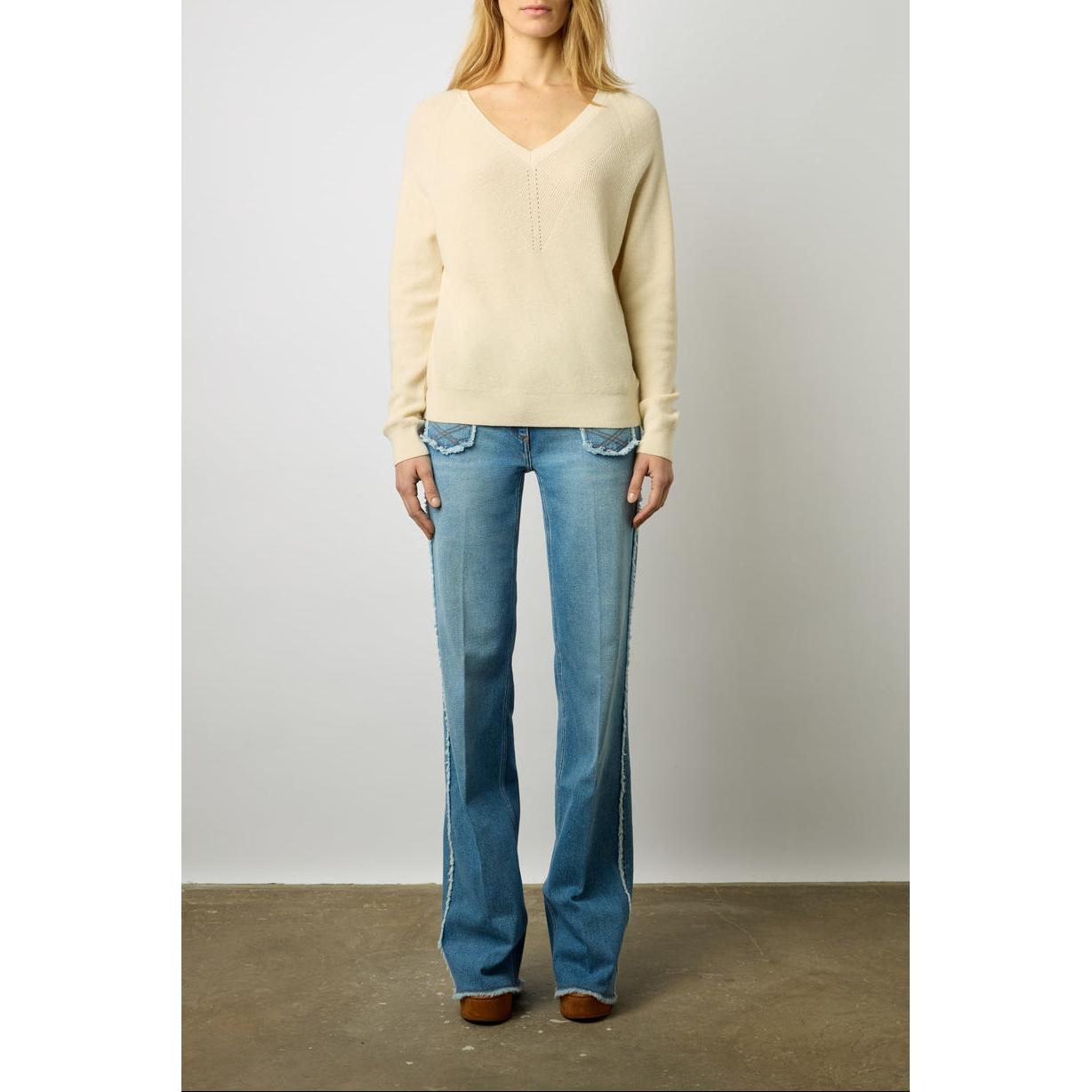 Pull - Gilet Lorie - Ecru