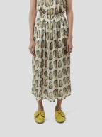 Jupe Orso In Lustruous Oyster Print