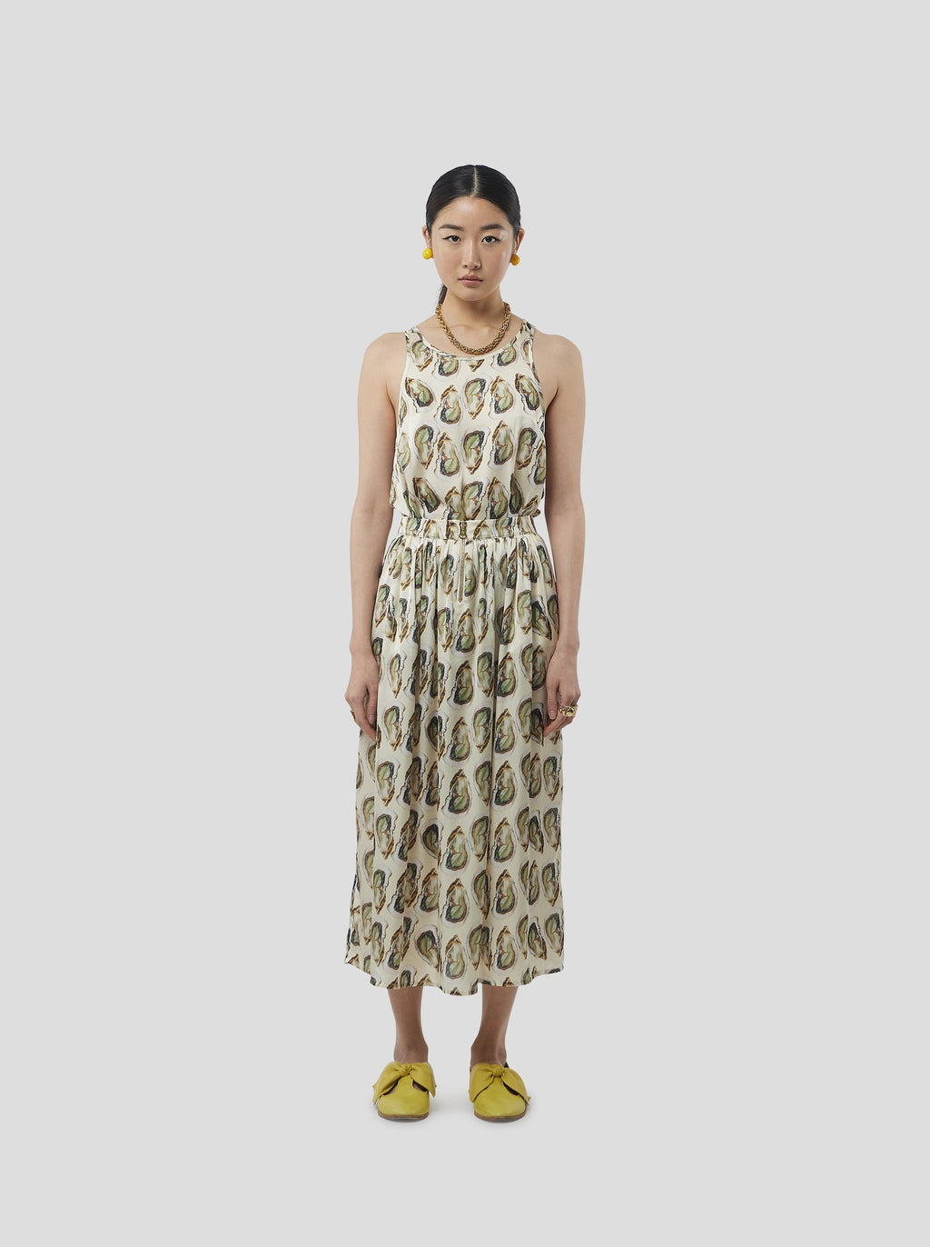Top Deva Top In Lustruous Oyster Print