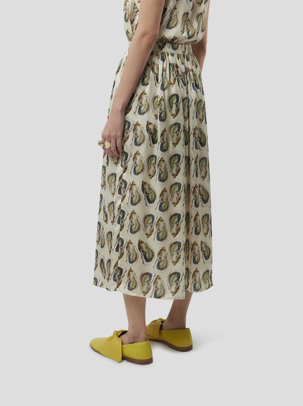Jupe Orso In Lustruous Oyster Print