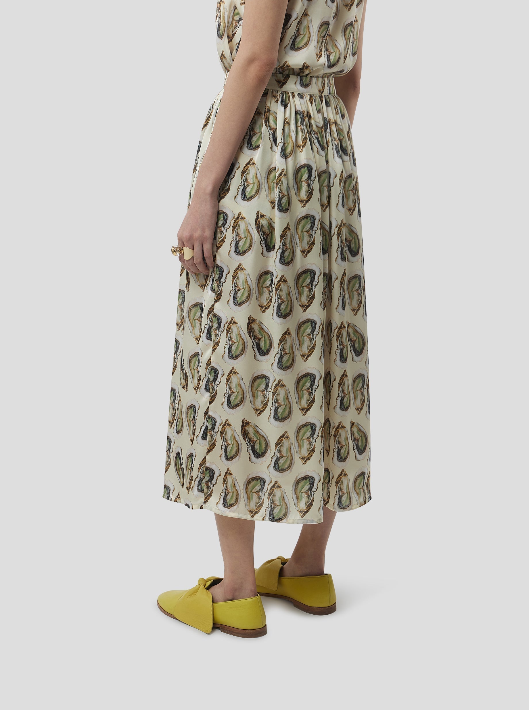 Jupe Orso In Lustruous Oyster Print
