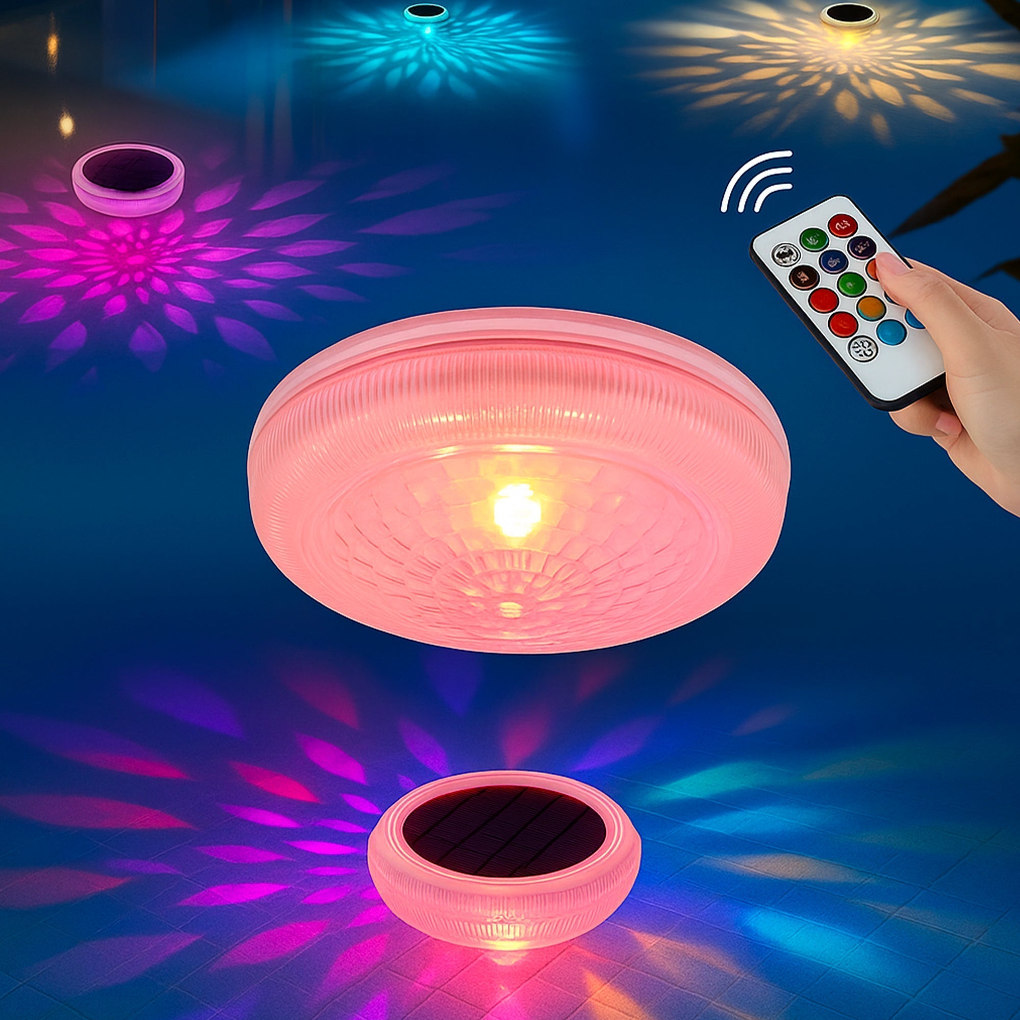 Splashy - Décoration Lumineuse Solaire - Plastique - Blanc