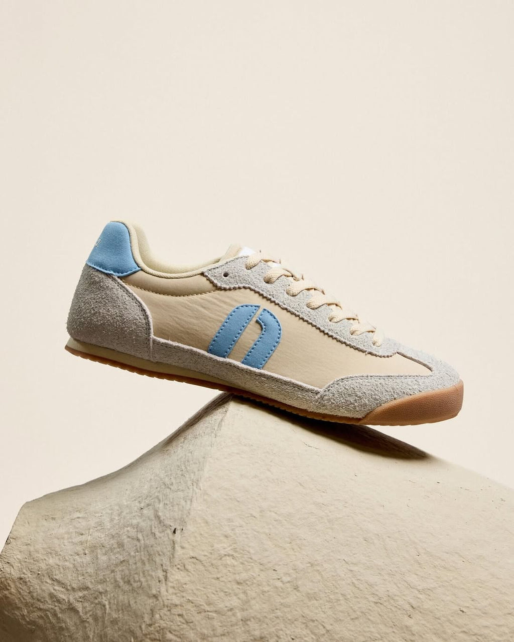 Baskets Basses Riya - Beige Bleu