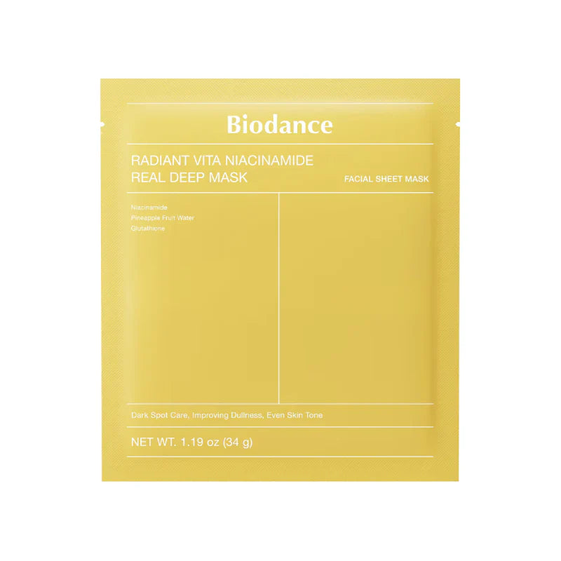 Biodance - Radiant Vita Niacinamide Real Deep Mask - 1 Unité