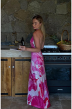 Robe Tara - Pink Boa