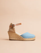 Espadrilles Dolce Vita Bride Talon Moyen - Bleu - Femme