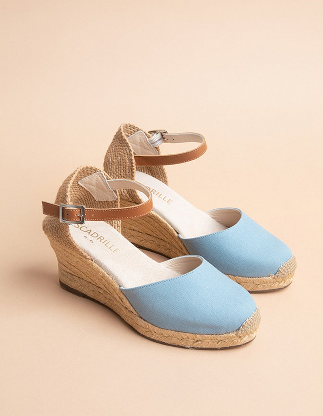 Espadrilles Dolce Vita Bride Talon Moyen - Bleu - Femme