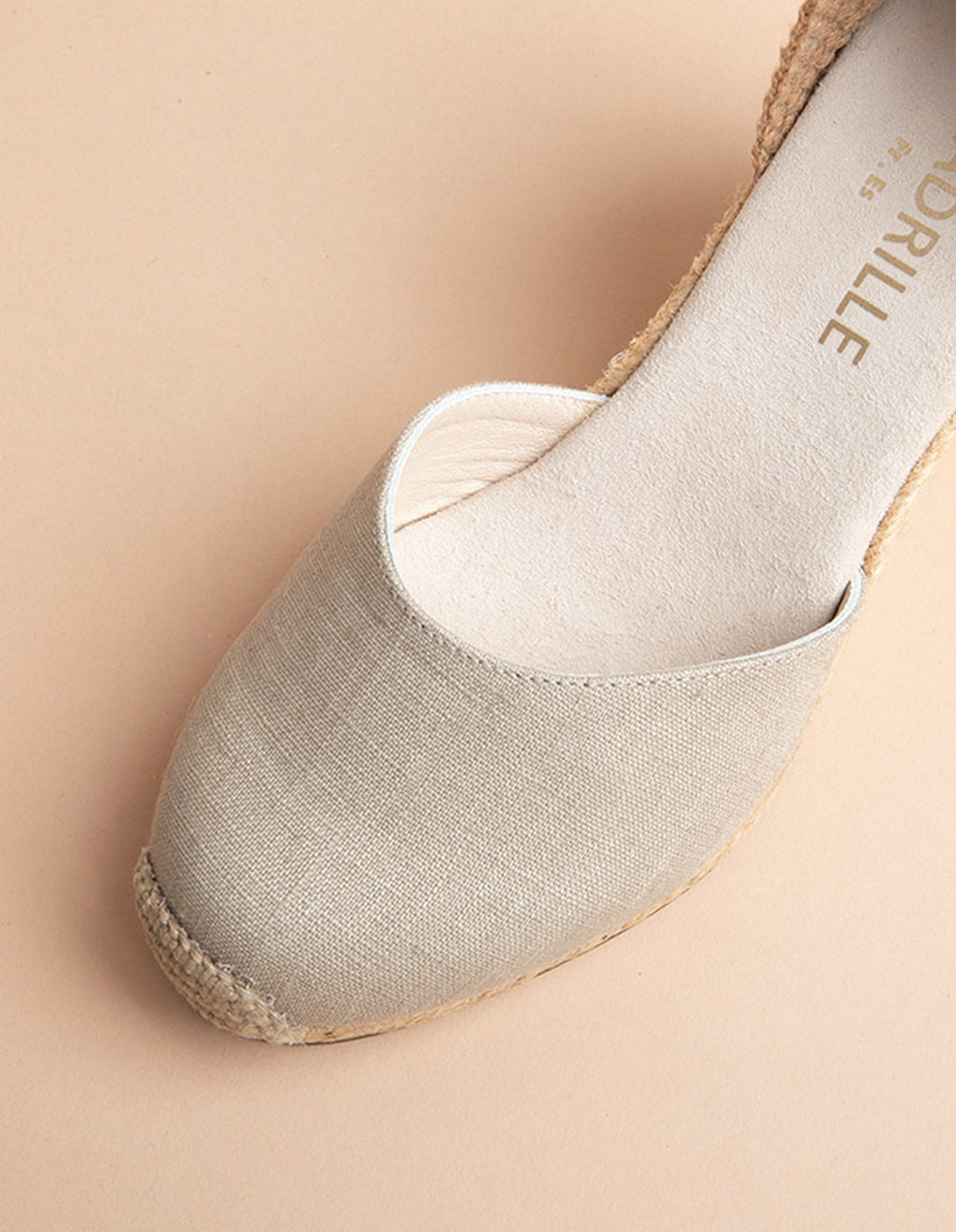 Espadrilles Talon Haut Dolce Vita Ruban - Toile Lin - Femme
