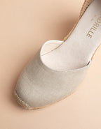 Espadrilles Talon Haut Dolce Vita Ruban - Toile Lin - Femme