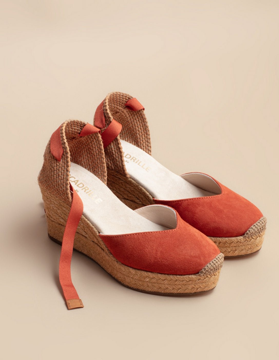 Espadrilles Compensées Dolce Vita Daim Ruban - Cuir Daim Terracotta - Femme
