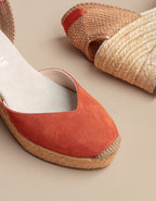 Espadrilles Compensées Dolce Vita Daim Ruban - Cuir Daim Terracotta - Femme