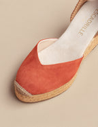 Espadrilles Compensées Dolce Vita Daim Ruban - Cuir Daim Terracotta - Femme