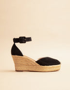 Espadrilles Compensées Dolce Vita Daim Bride - Cuir Daim Noir - Femme