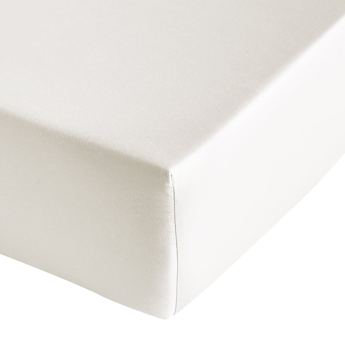 Drap Housse Alexane - 100% Satin De Coton - Sable