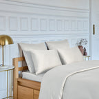 Drap Housse Alexane - 100% Satin De Coton - Sable