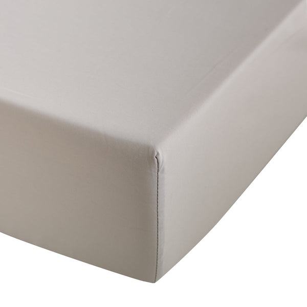 Drap Housse Amance - Percale De Coton - Gris Perle