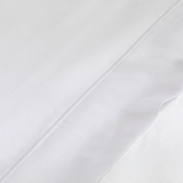Satin Uni - Drap Plat - Blanc