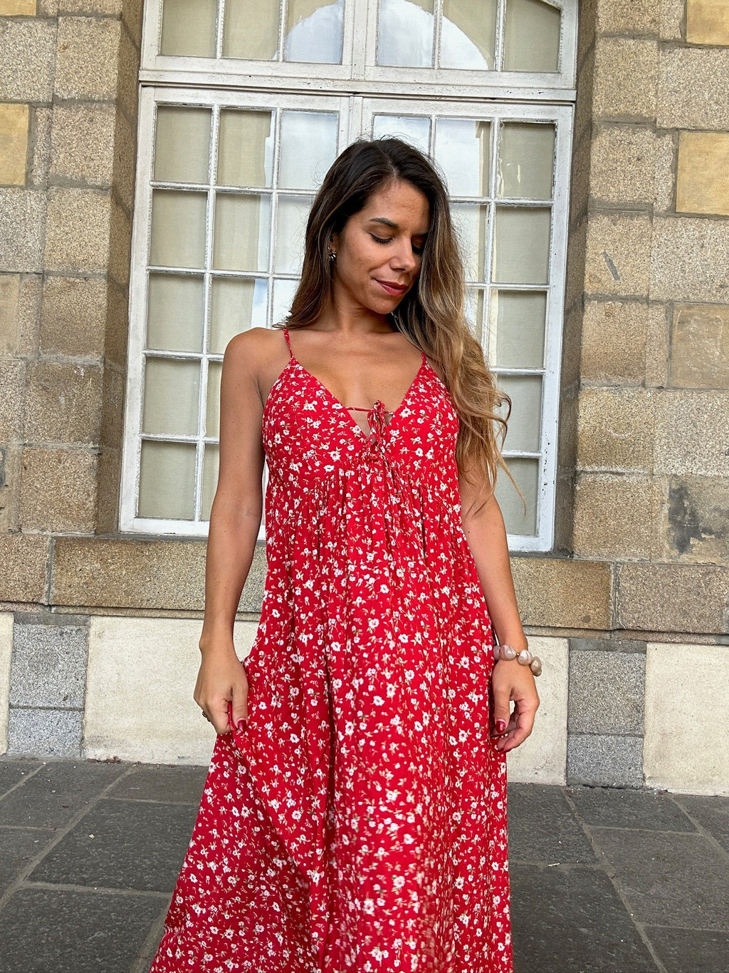 Robe Longue Fleurie Murcia