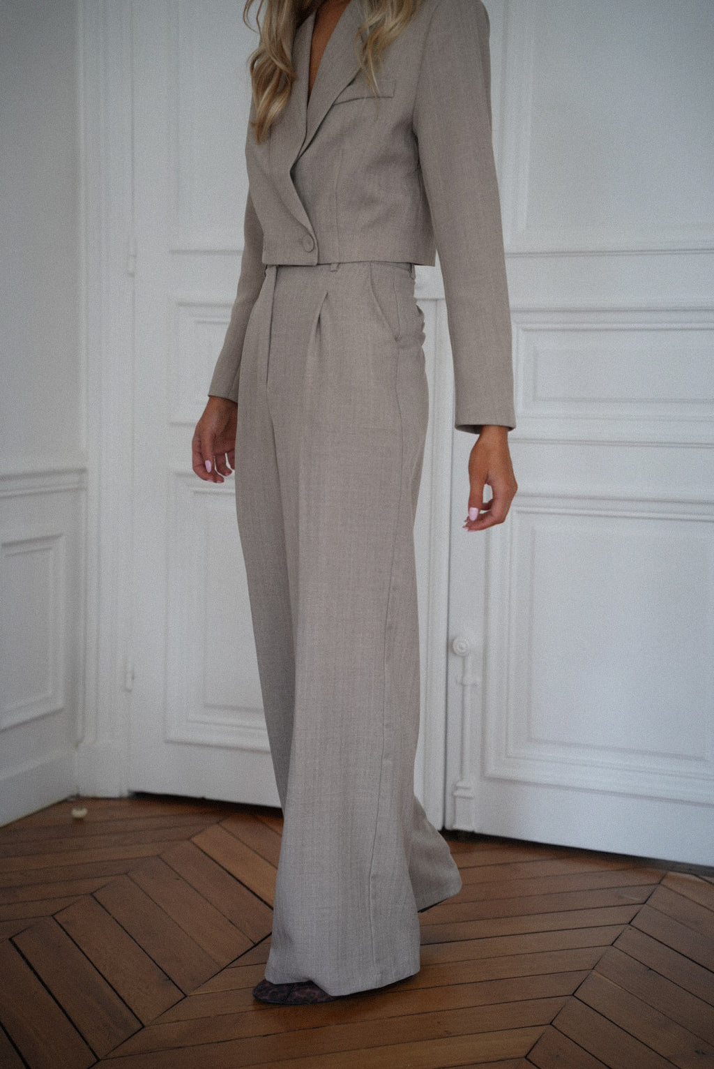Pantalon Droit Roza - Beige