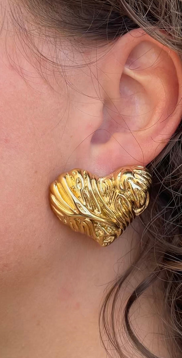 Boucles D'Oreilles Vintage Heart