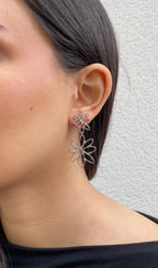 Boucles D'Oreilles Double Dainty Flower