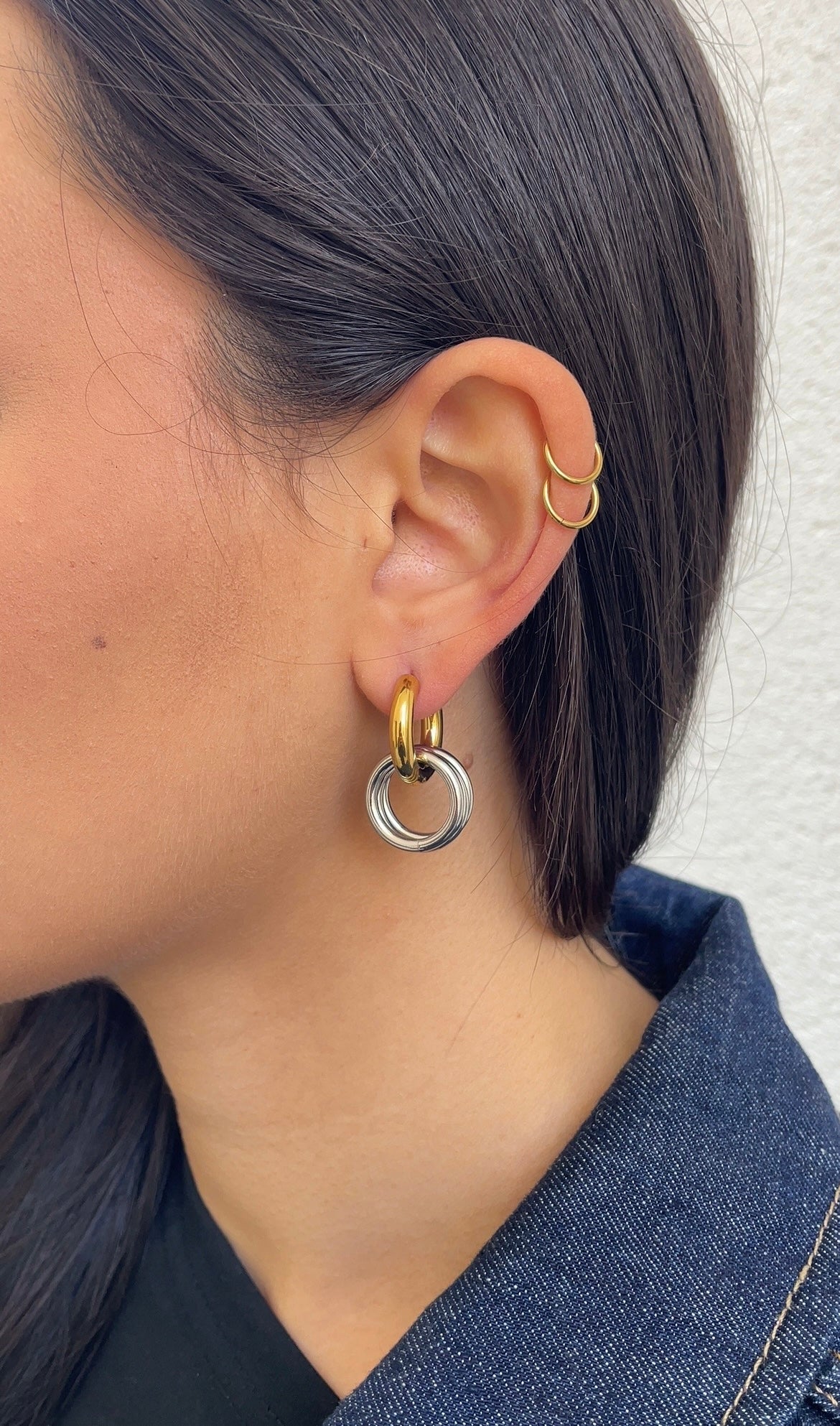 Boucles D'Oreilles Trio X Hoop